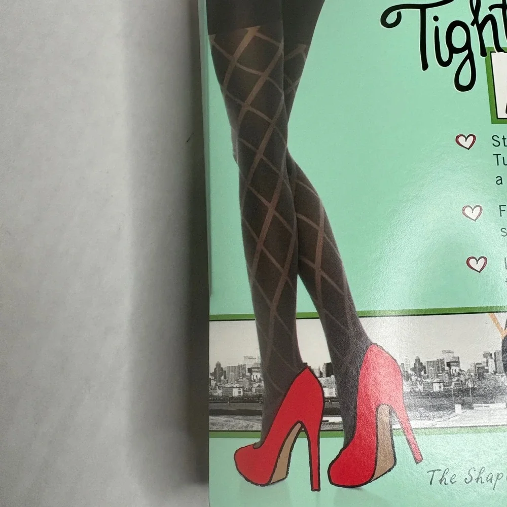 Assets by Sara Blakely Black Diamond Flipside‎ Reversible Shaping Tights